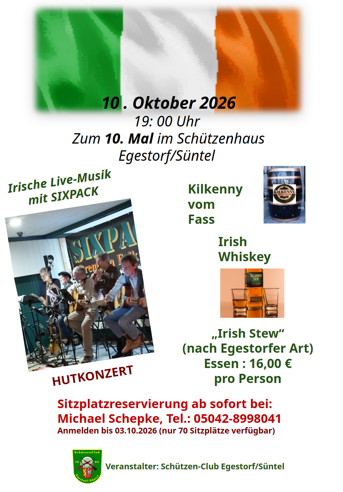 Plakat Irischer Abend